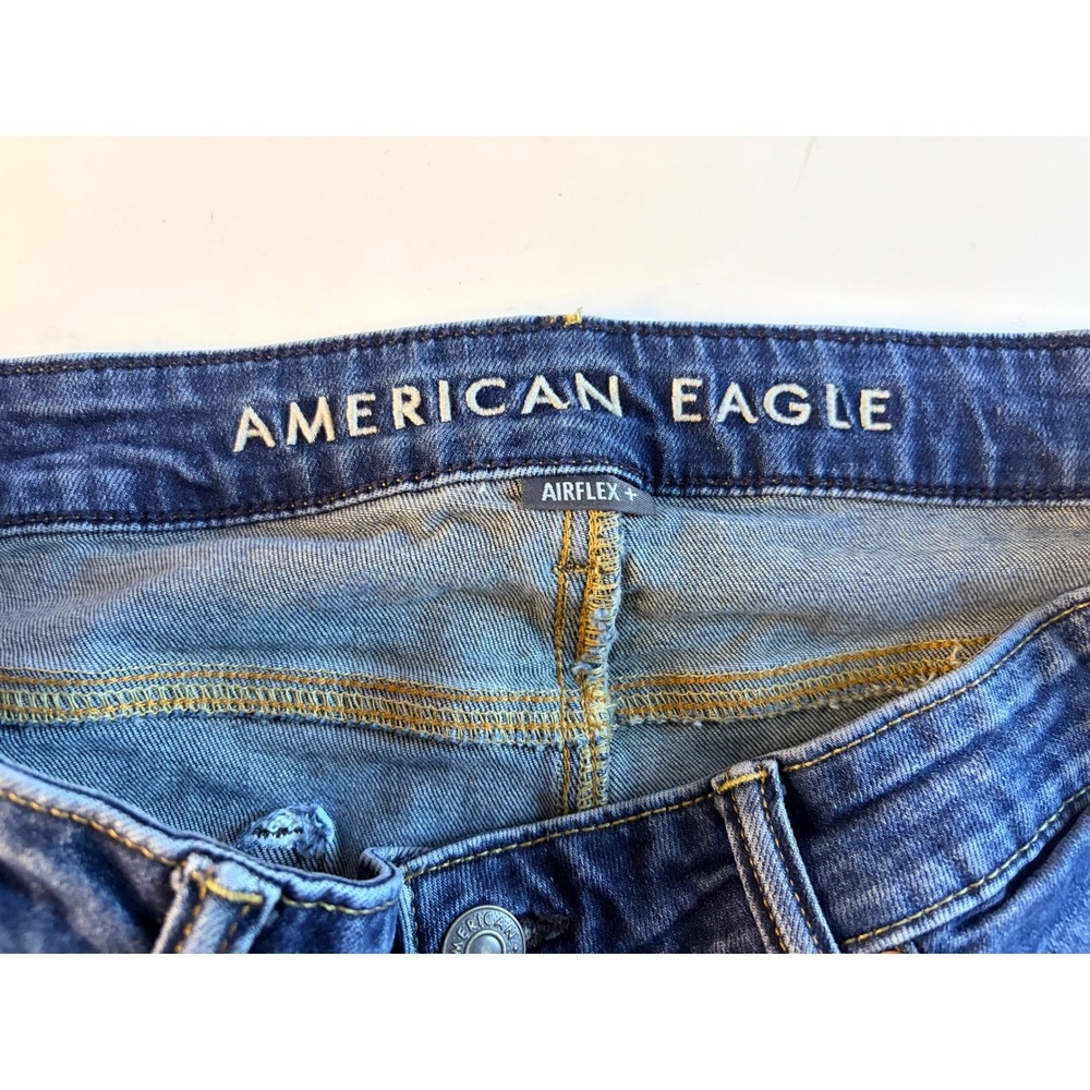 American Eagle Air FLEX+ Stretch Original Straight Denim Jeans Men's 34 X 34 - Picture 5 of 9
